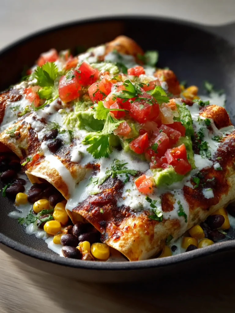 Black Bean Corn Enchiladas First Image