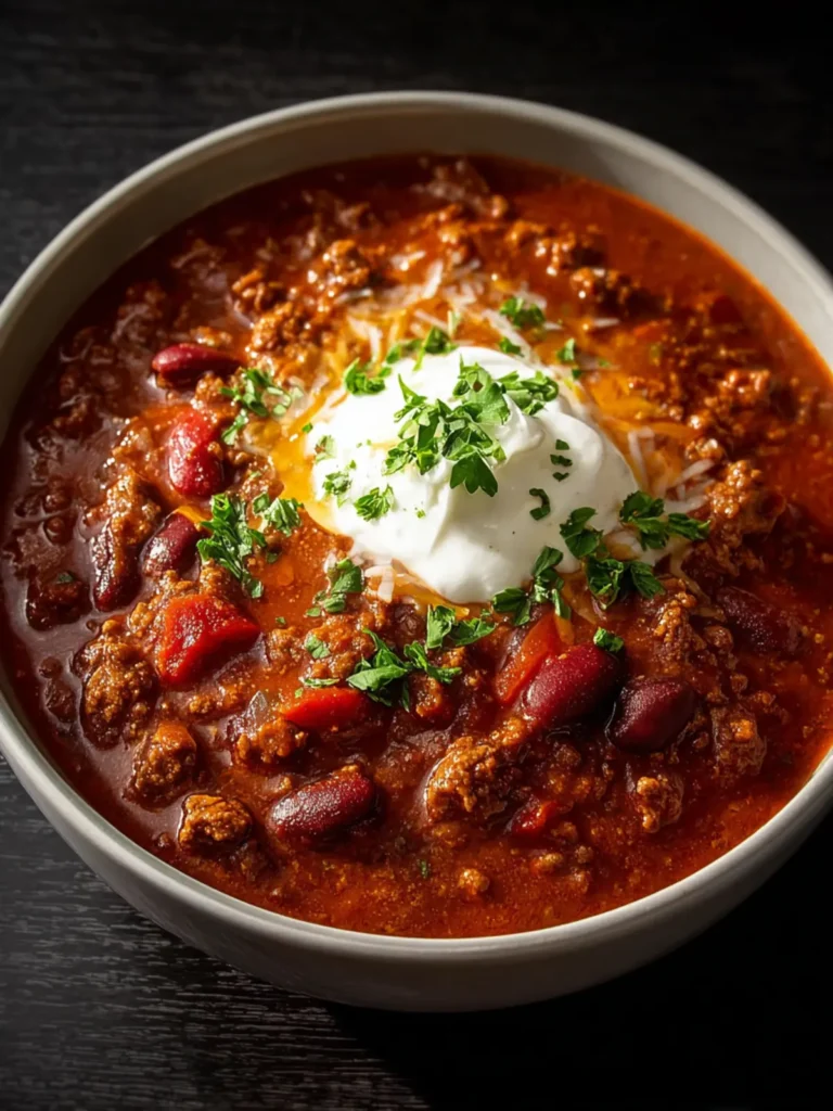 Classic Crockpot Beef Chili First Image