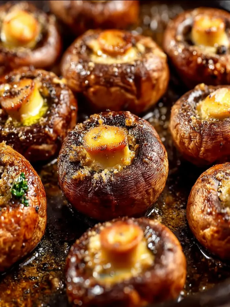 Easy Garlic Butter Roasted Mushrooms First Image