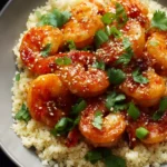 Honey Garlic Shrimp and Cauliflower Rice First Image