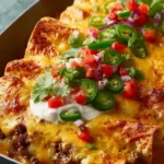 Loaded Beef Enchiladas With Cheese Sauce First Image