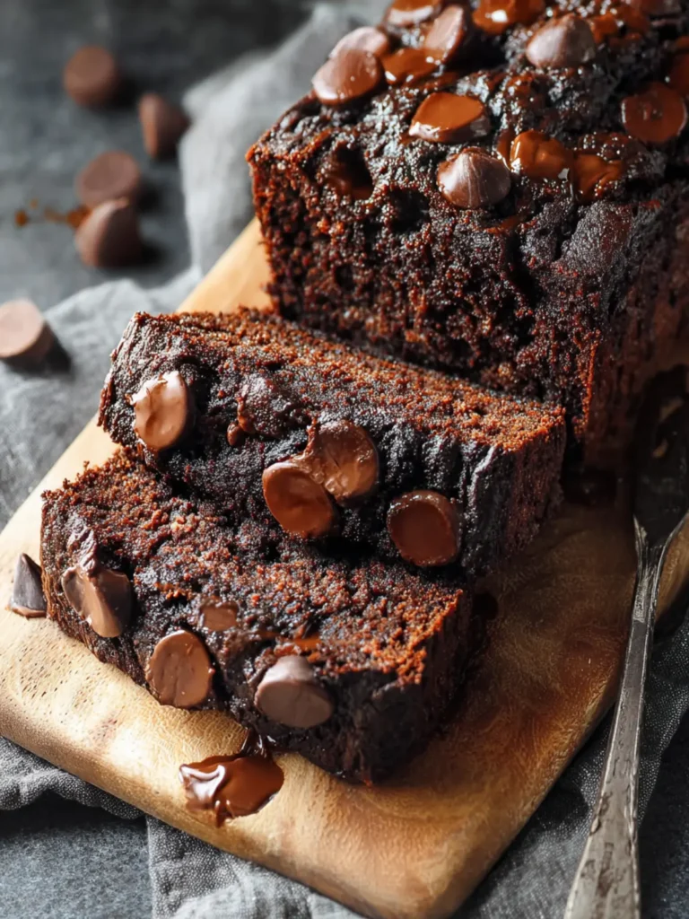 Vegan Chocolate Banana Bread First Image