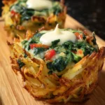 spinach hash brown cups First Image