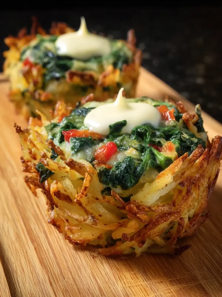spinach hash brown cups First Image