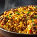 Cheesy Hamburger Casserole First Image