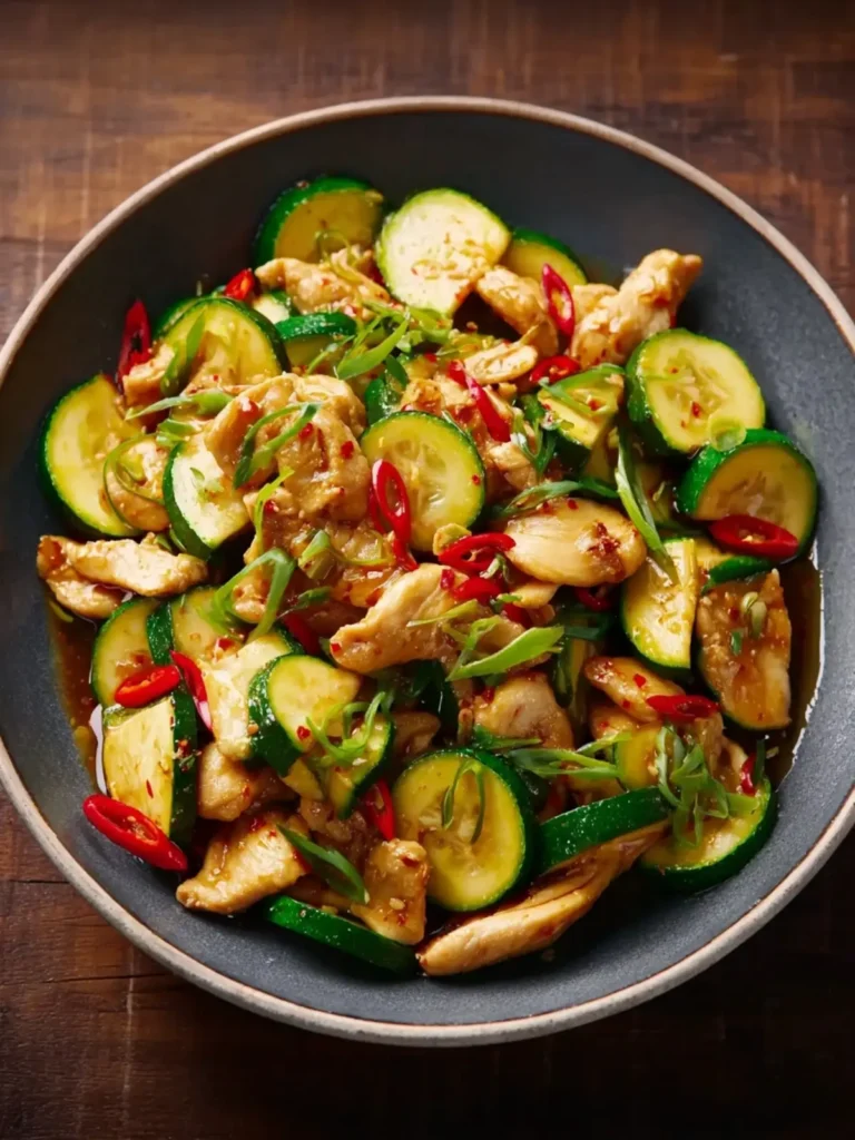 Chicken Zucchini Stir Fry First Image