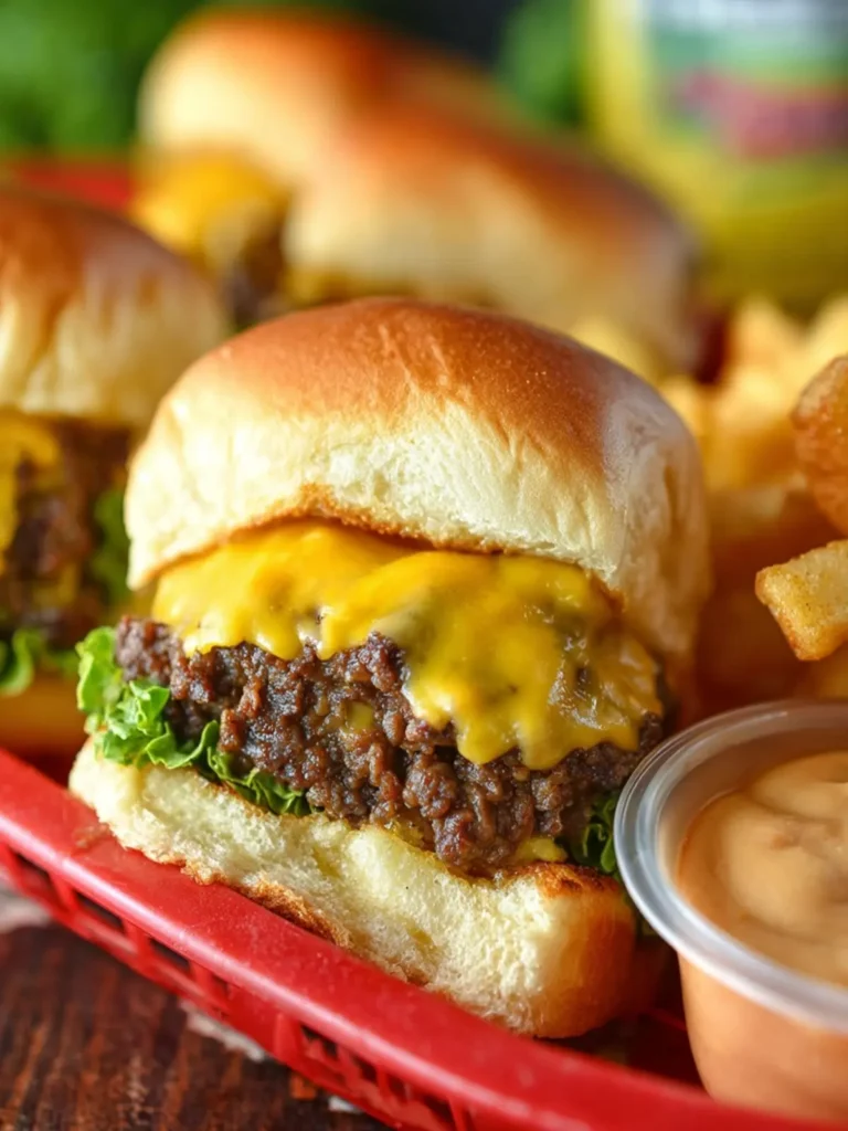 Chopped Cheeseburger Sliders {Maid Rite} First Image