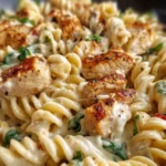 Creamy Cajun Chicken Rotini with Mozzarella Alfredo Sauce First Image