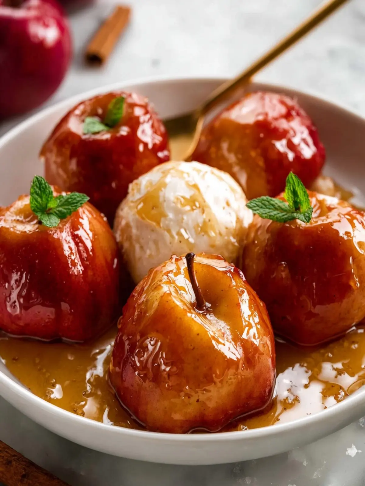 Easy Maple Glazed Air Fryer Apples – 4 Ingredients First Image