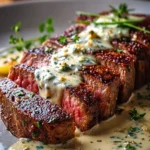 Garlic Butter Steak with Parmesan Cream Sauce Recipe Delight First Image