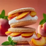 Peach Ice Cream Sandwiches First Image
