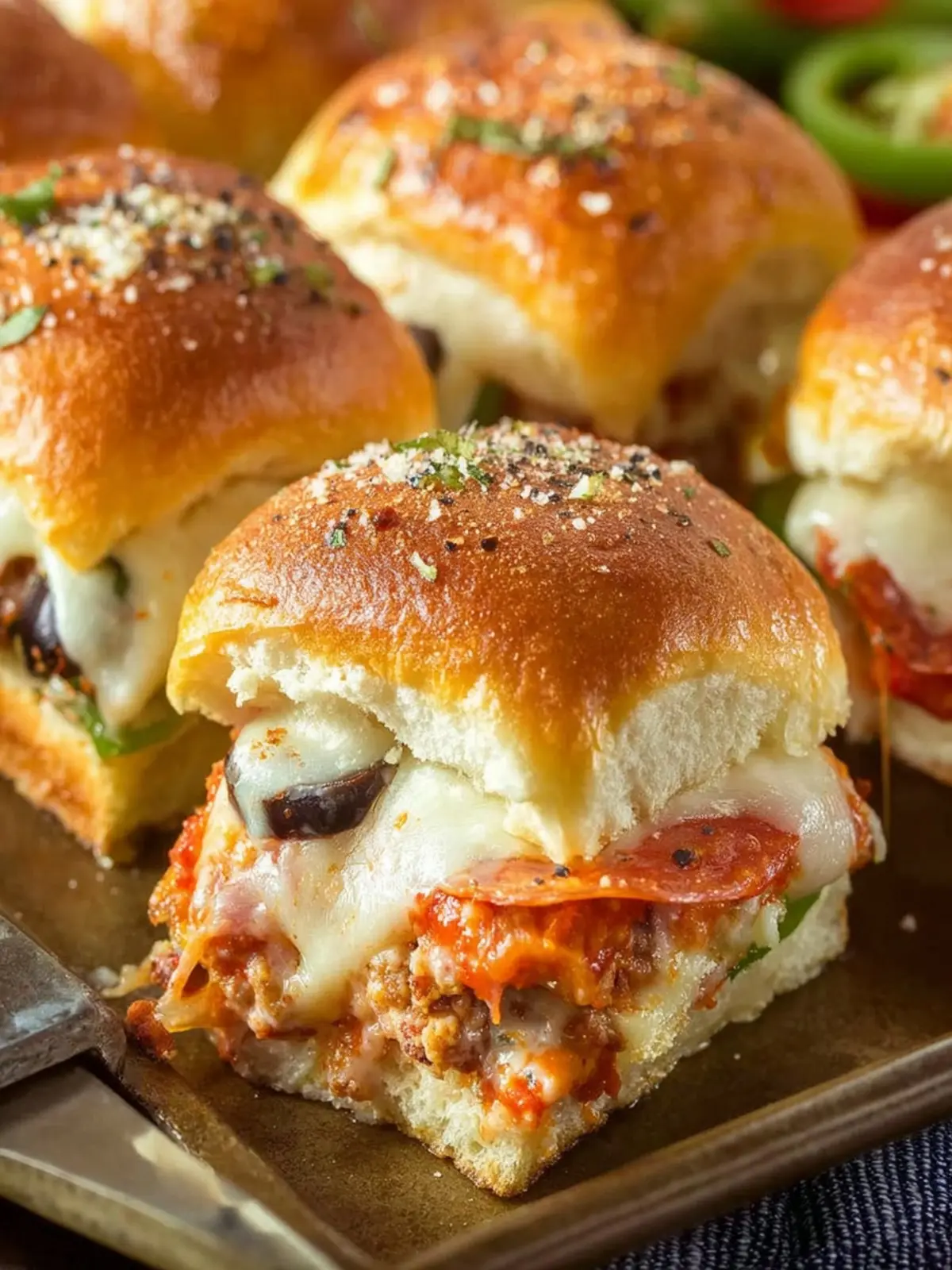 Pizza Sliders on Hawaiian Rolls: Irresistibly Cheesy Goodness!