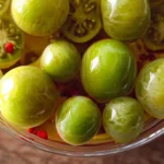 Quick Pickled Green Tomatoes First Image